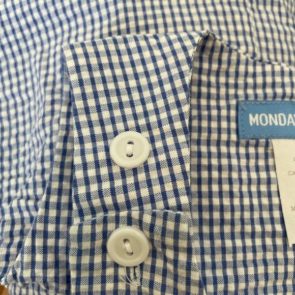 Blue Checked Sailboat Romper - Picture 5 of 5